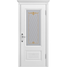 Ульяновская дверь Британия-3 белая эмаль ДО