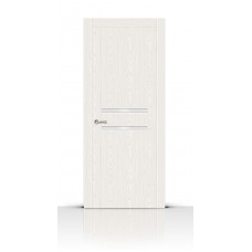 Дверь СитиДорс модель Турин-2 цвет Ясень белый триплекс белый