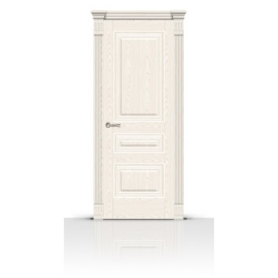 Межкомнатная Дверь СитиДорс модель Элеганс-2 цвет Ясень белый