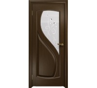 Дверь DioDoor Диона-1 венге белое пескоструйное Лилия