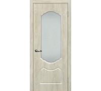 Дверь МариаМ Сиена-2 Дуб седой стекло контур серебро