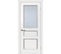 Дверь МариаМ Мурано-2 Белый патина серебро стекло контурный полимер серебро