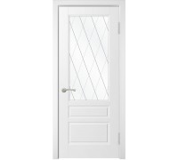 Межкомнатная дверь Скай-3 белая эмаль ДО