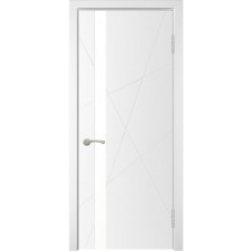 Межкомнатная дверь Скай-7 белая эмаль ДО белое